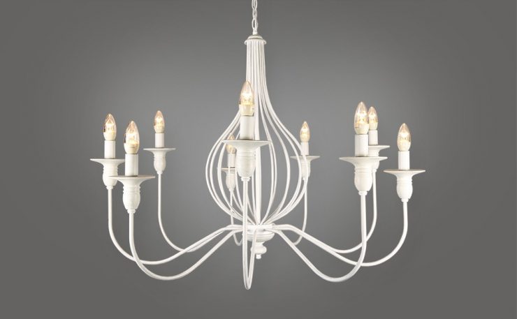 9L wrought iron chandelier